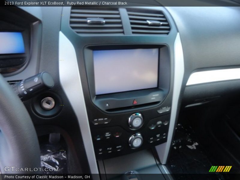 Ruby Red Metallic / Charcoal Black 2013 Ford Explorer XLT EcoBoost