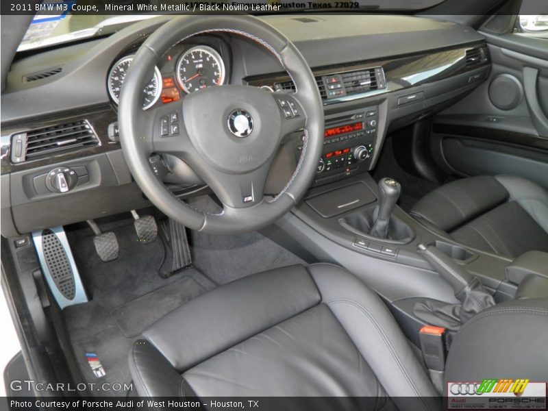 Mineral White Metallic / Black Novillo Leather 2011 BMW M3 Coupe