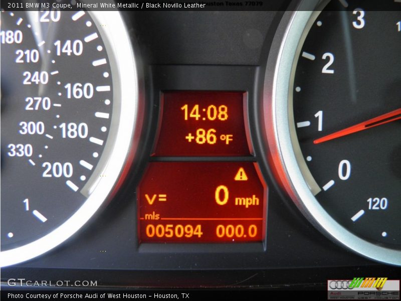 Mineral White Metallic / Black Novillo Leather 2011 BMW M3 Coupe