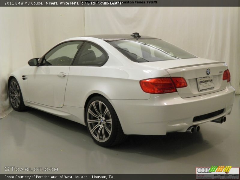 Mineral White Metallic / Black Novillo Leather 2011 BMW M3 Coupe
