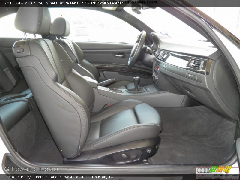 Mineral White Metallic / Black Novillo Leather 2011 BMW M3 Coupe