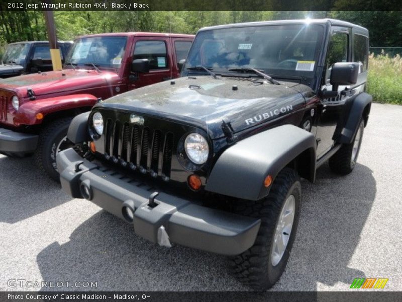 Black / Black 2012 Jeep Wrangler Rubicon 4X4