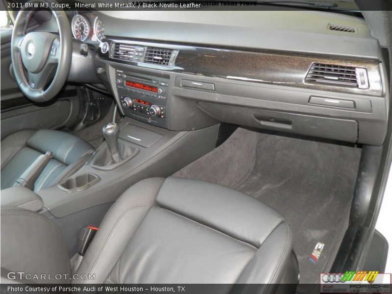 Mineral White Metallic / Black Novillo Leather 2011 BMW M3 Coupe