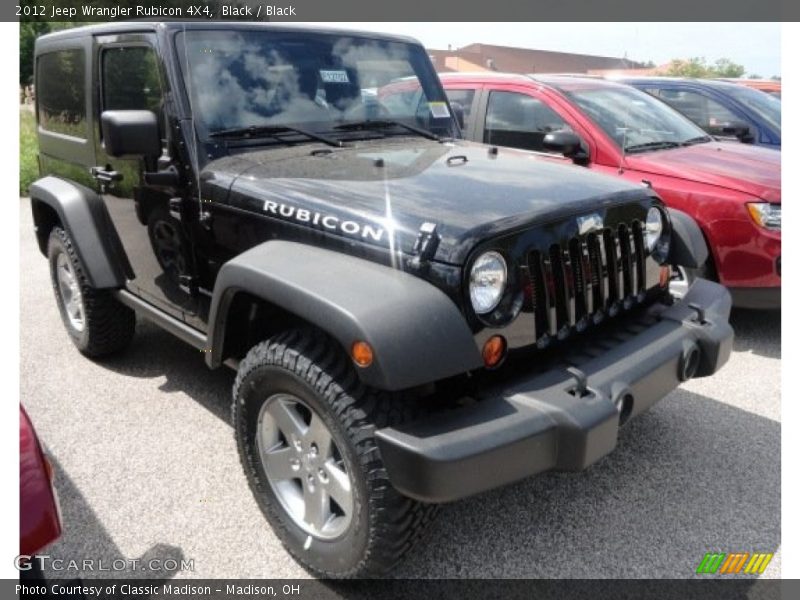 Black / Black 2012 Jeep Wrangler Rubicon 4X4