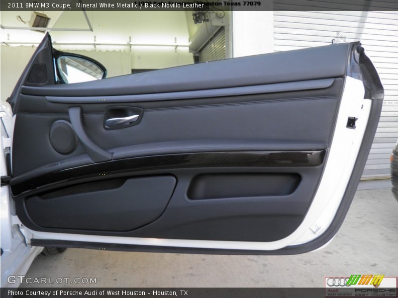 Mineral White Metallic / Black Novillo Leather 2011 BMW M3 Coupe