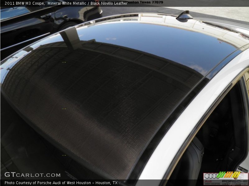 Mineral White Metallic / Black Novillo Leather 2011 BMW M3 Coupe