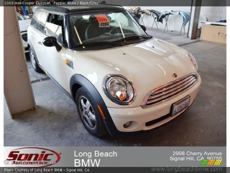 Pepper White / Black/Grey 2009 Mini Cooper Clubman