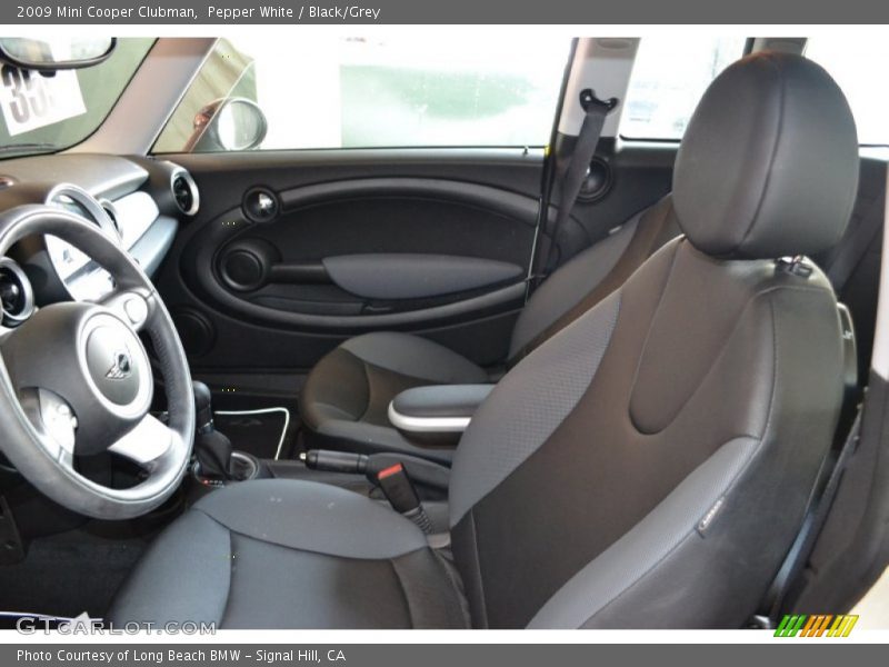Pepper White / Black/Grey 2009 Mini Cooper Clubman