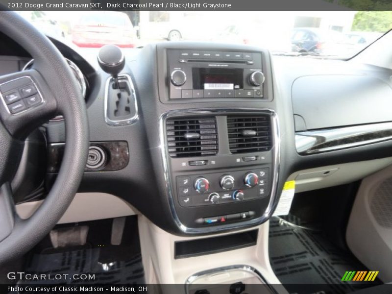 Dark Charcoal Pearl / Black/Light Graystone 2012 Dodge Grand Caravan SXT