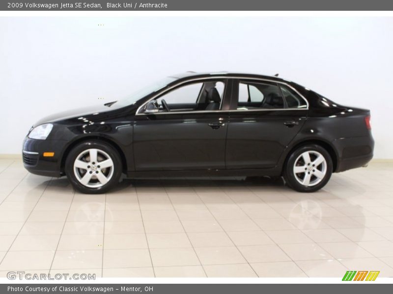 Black Uni / Anthracite 2009 Volkswagen Jetta SE Sedan