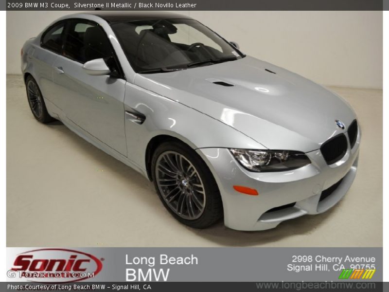 Silverstone II Metallic / Black Novillo Leather 2009 BMW M3 Coupe