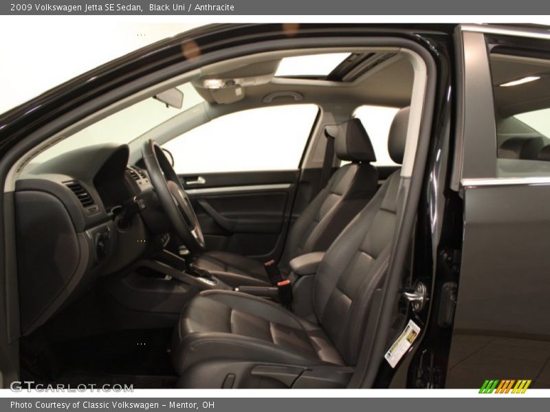 Black Uni / Anthracite 2009 Volkswagen Jetta SE Sedan