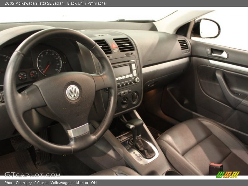 Black Uni / Anthracite 2009 Volkswagen Jetta SE Sedan