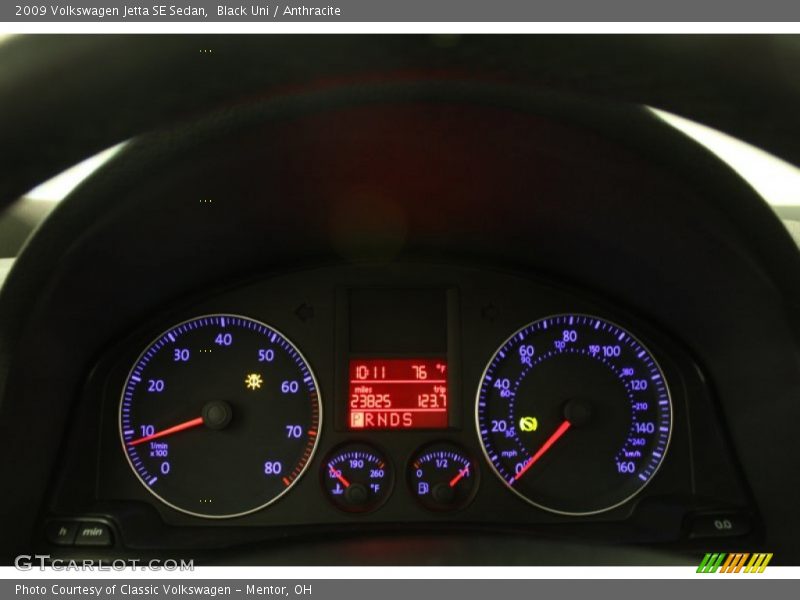 Black Uni / Anthracite 2009 Volkswagen Jetta SE Sedan