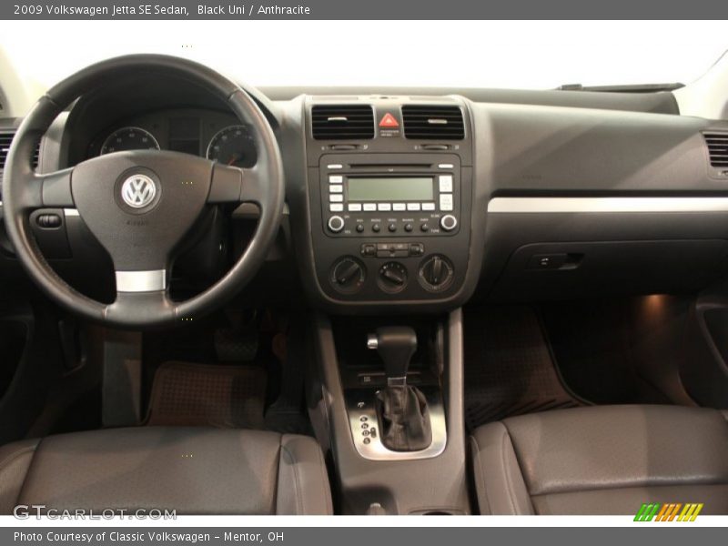Black Uni / Anthracite 2009 Volkswagen Jetta SE Sedan