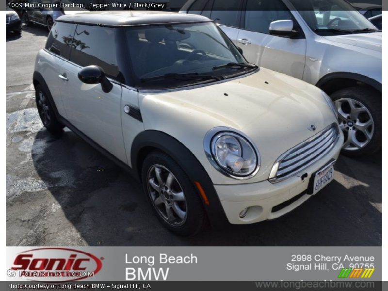 Pepper White / Black/Grey 2009 Mini Cooper Hardtop