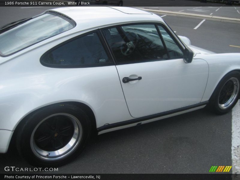 White / Black 1986 Porsche 911 Carrera Coupe