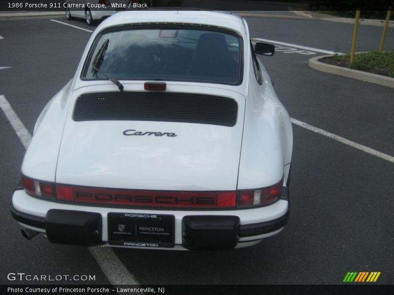 White / Black 1986 Porsche 911 Carrera Coupe