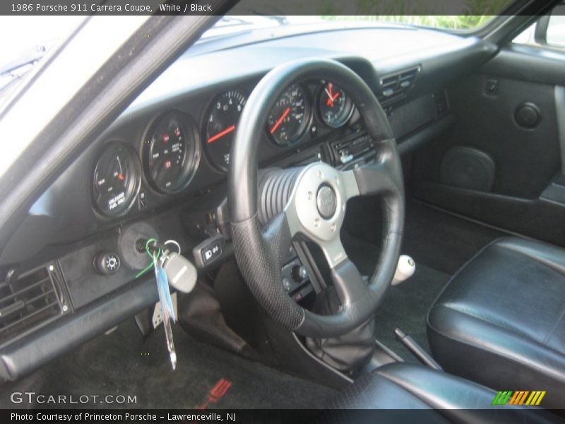White / Black 1986 Porsche 911 Carrera Coupe