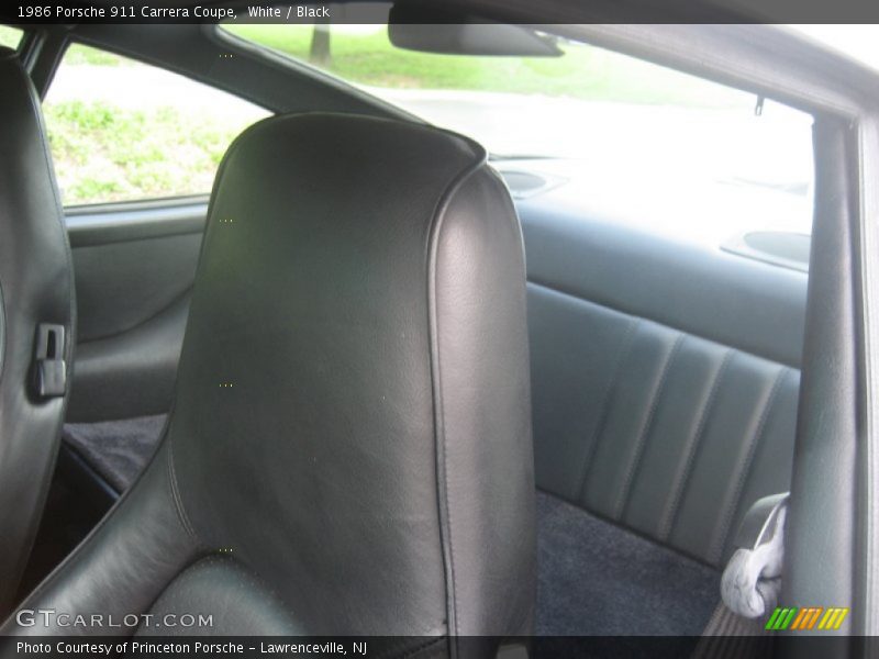 White / Black 1986 Porsche 911 Carrera Coupe