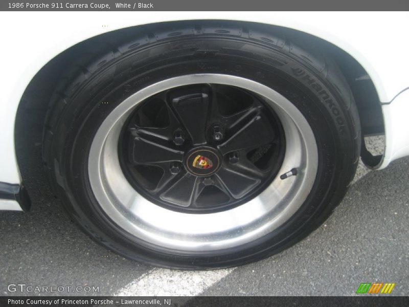 White / Black 1986 Porsche 911 Carrera Coupe
