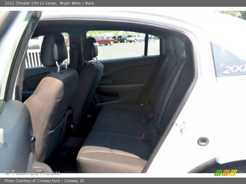 Bright White / Black 2012 Chrysler 200 LX Sedan