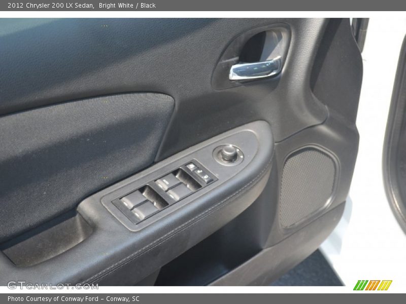 Bright White / Black 2012 Chrysler 200 LX Sedan