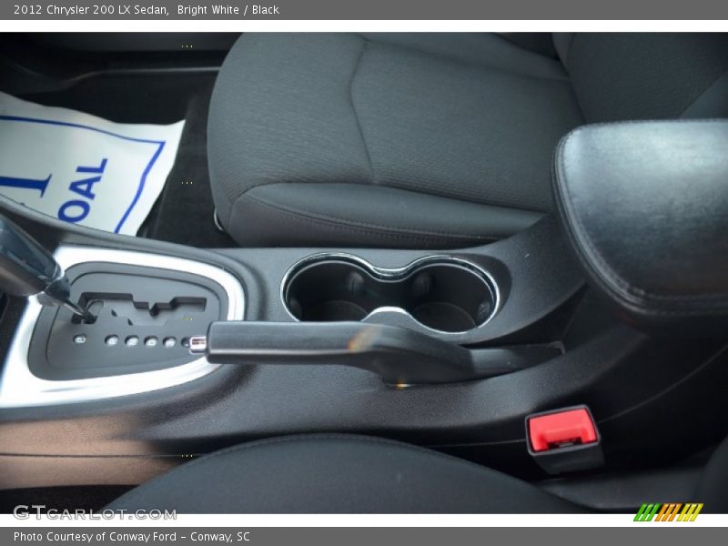 Bright White / Black 2012 Chrysler 200 LX Sedan