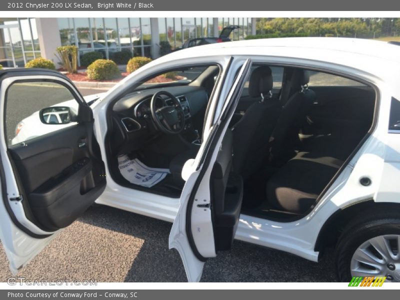 Bright White / Black 2012 Chrysler 200 LX Sedan