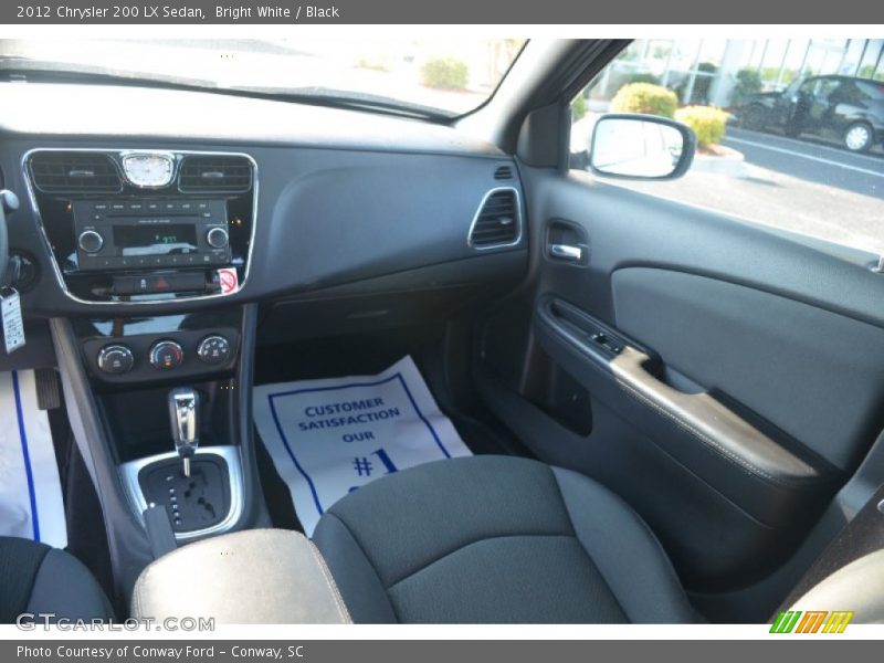 Bright White / Black 2012 Chrysler 200 LX Sedan