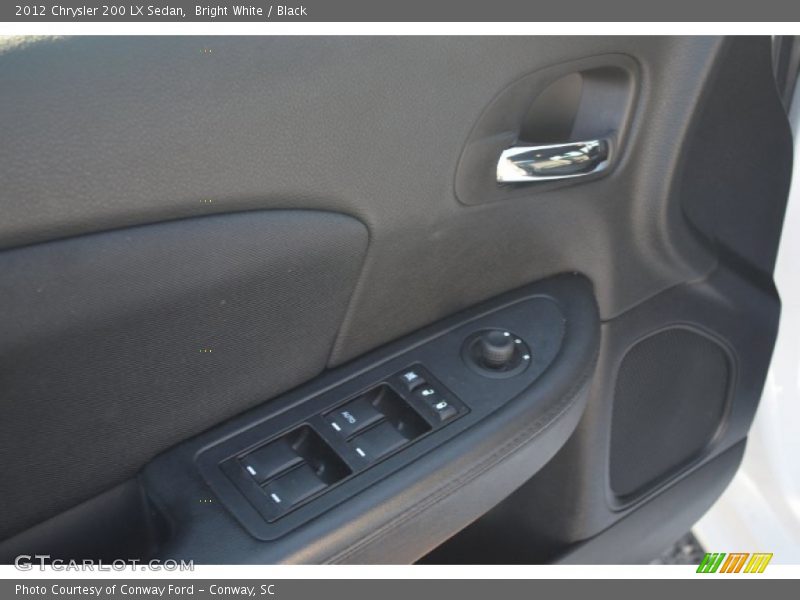 Bright White / Black 2012 Chrysler 200 LX Sedan