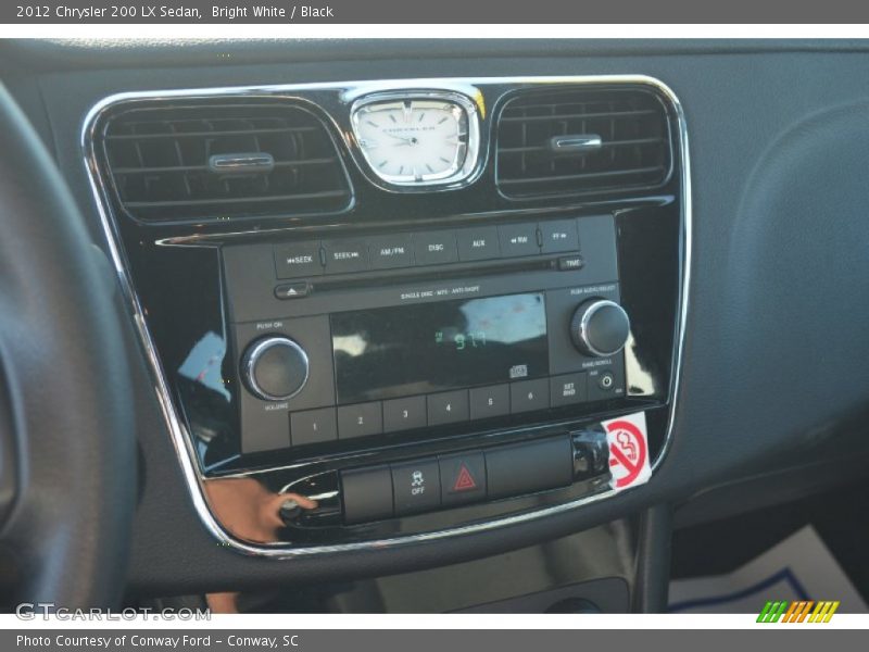 Bright White / Black 2012 Chrysler 200 LX Sedan