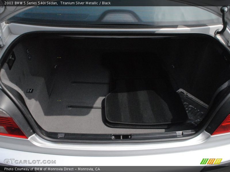 Titanium Silver Metallic / Black 2003 BMW 5 Series 540i Sedan