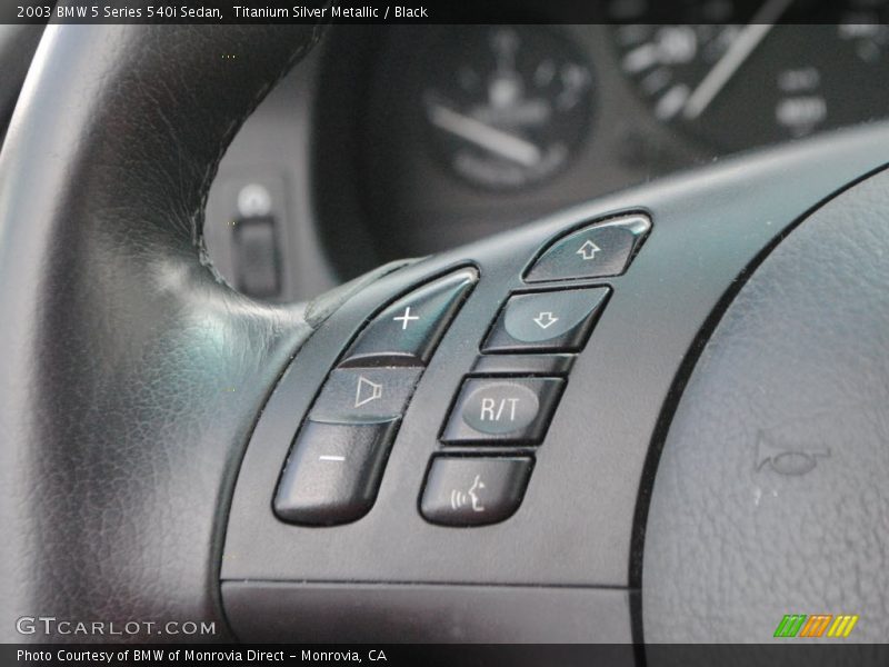 Titanium Silver Metallic / Black 2003 BMW 5 Series 540i Sedan