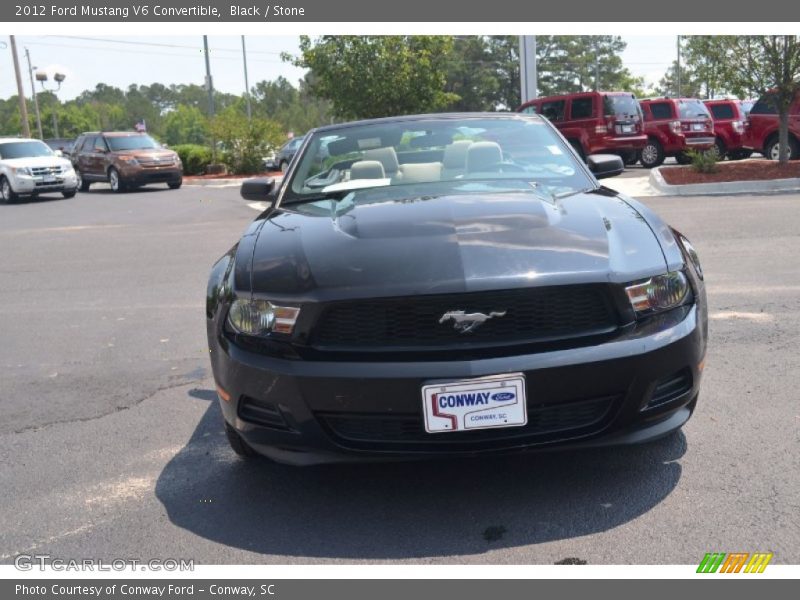 Black / Stone 2012 Ford Mustang V6 Convertible
