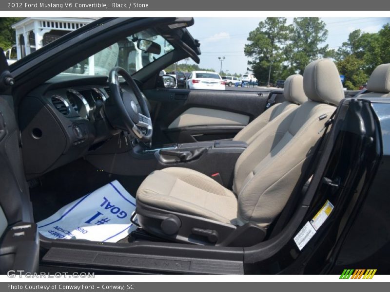 Black / Stone 2012 Ford Mustang V6 Convertible
