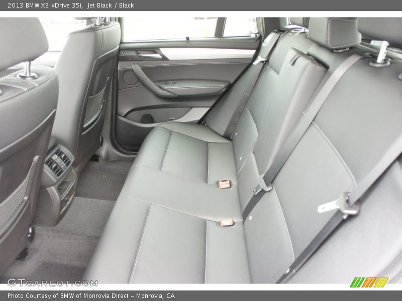 Rear Seat of 2013 X3 xDrive 35i