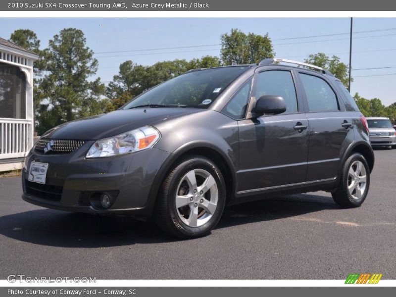 Azure Grey Metallic / Black 2010 Suzuki SX4 Crossover Touring AWD