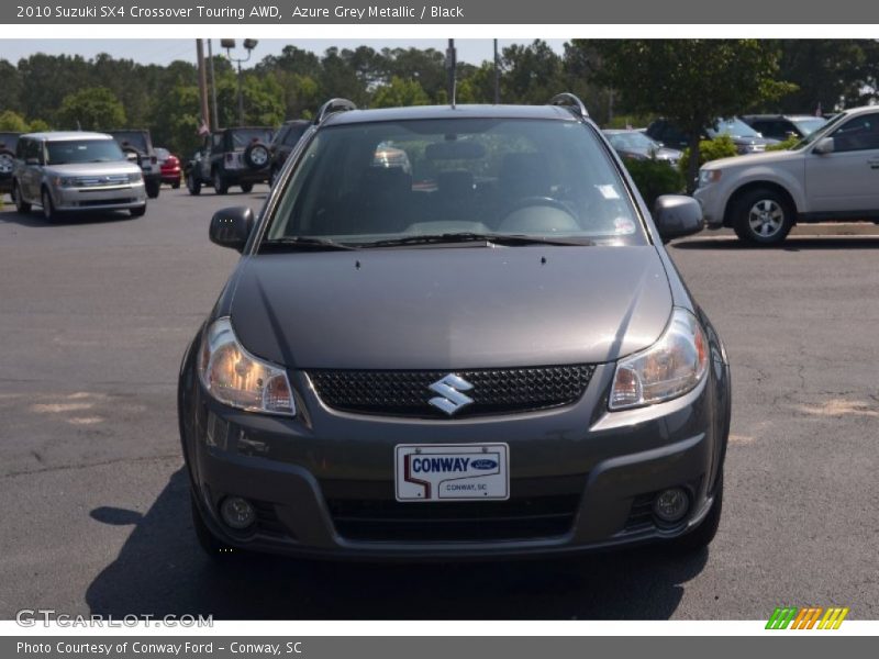 Azure Grey Metallic / Black 2010 Suzuki SX4 Crossover Touring AWD