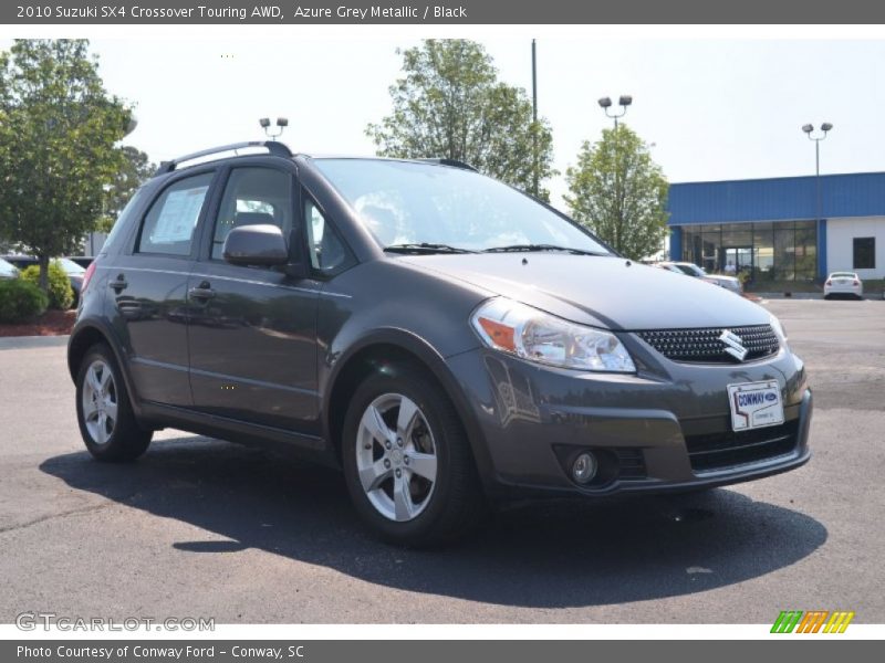 Azure Grey Metallic / Black 2010 Suzuki SX4 Crossover Touring AWD