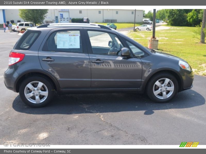 Azure Grey Metallic / Black 2010 Suzuki SX4 Crossover Touring AWD