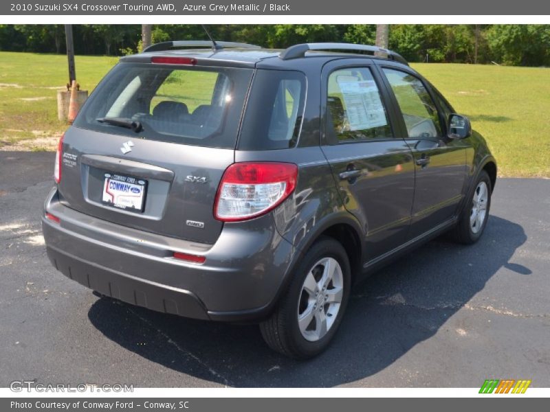 Azure Grey Metallic / Black 2010 Suzuki SX4 Crossover Touring AWD