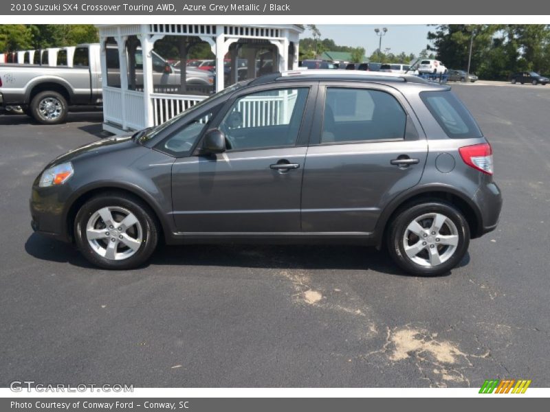 Azure Grey Metallic / Black 2010 Suzuki SX4 Crossover Touring AWD