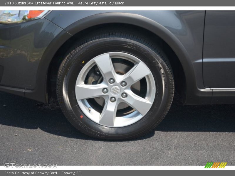 Azure Grey Metallic / Black 2010 Suzuki SX4 Crossover Touring AWD