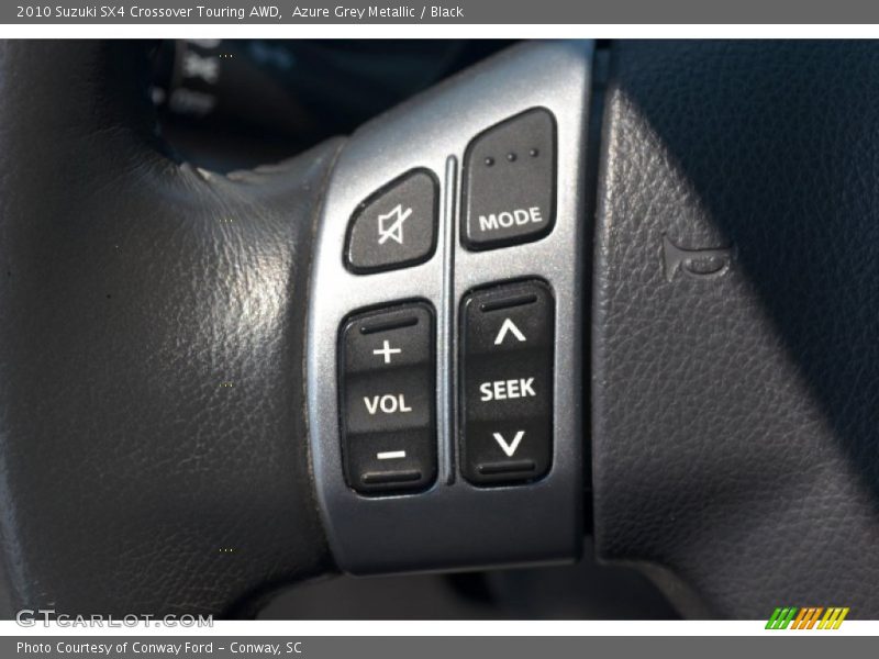 Azure Grey Metallic / Black 2010 Suzuki SX4 Crossover Touring AWD