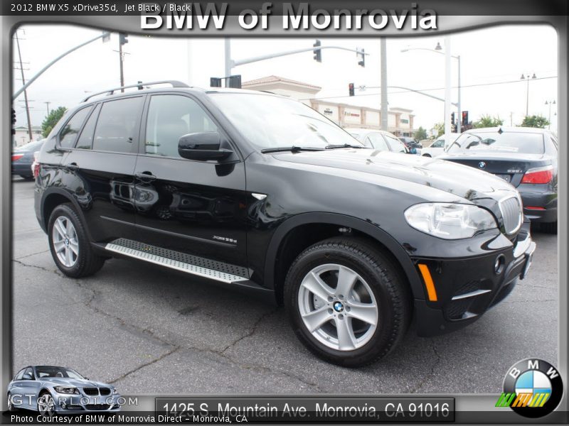Jet Black / Black 2012 BMW X5 xDrive35d