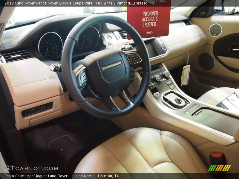  2012 Range Rover Evoque Coupe Pure Almond/Espresso Interior