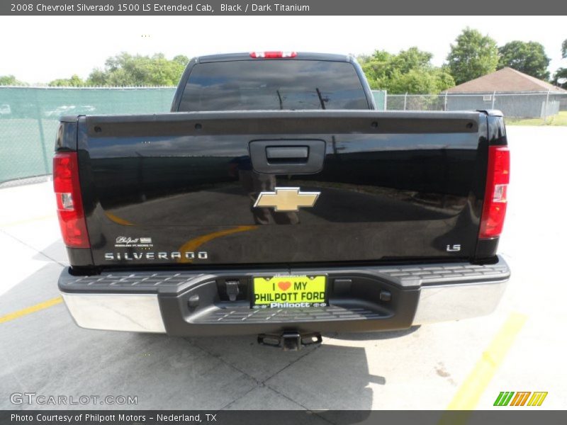 Black / Dark Titanium 2008 Chevrolet Silverado 1500 LS Extended Cab