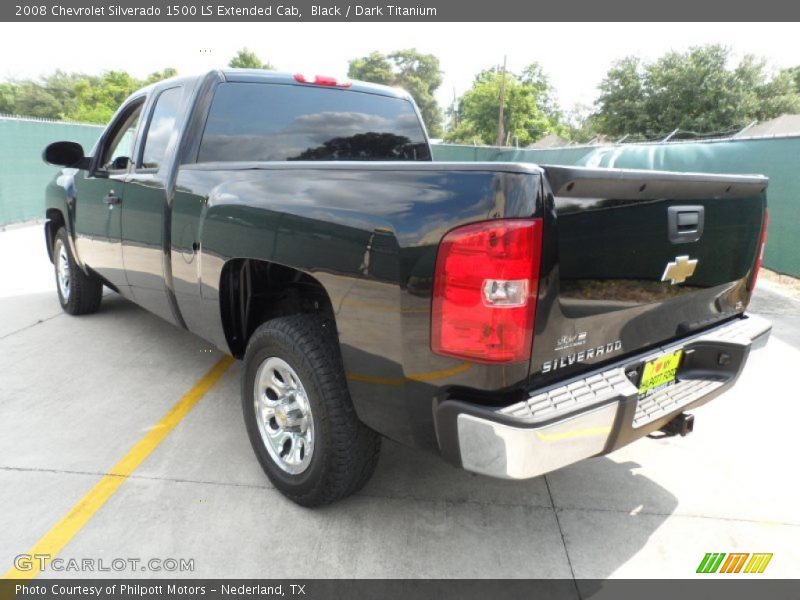 Black / Dark Titanium 2008 Chevrolet Silverado 1500 LS Extended Cab