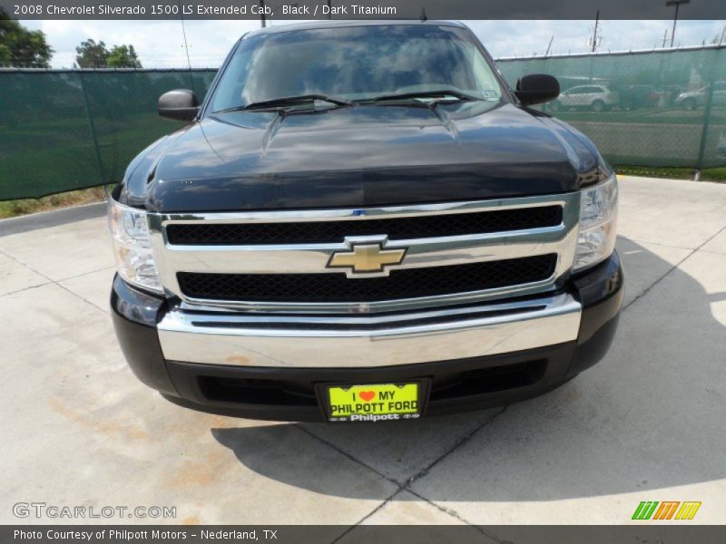 Black / Dark Titanium 2008 Chevrolet Silverado 1500 LS Extended Cab